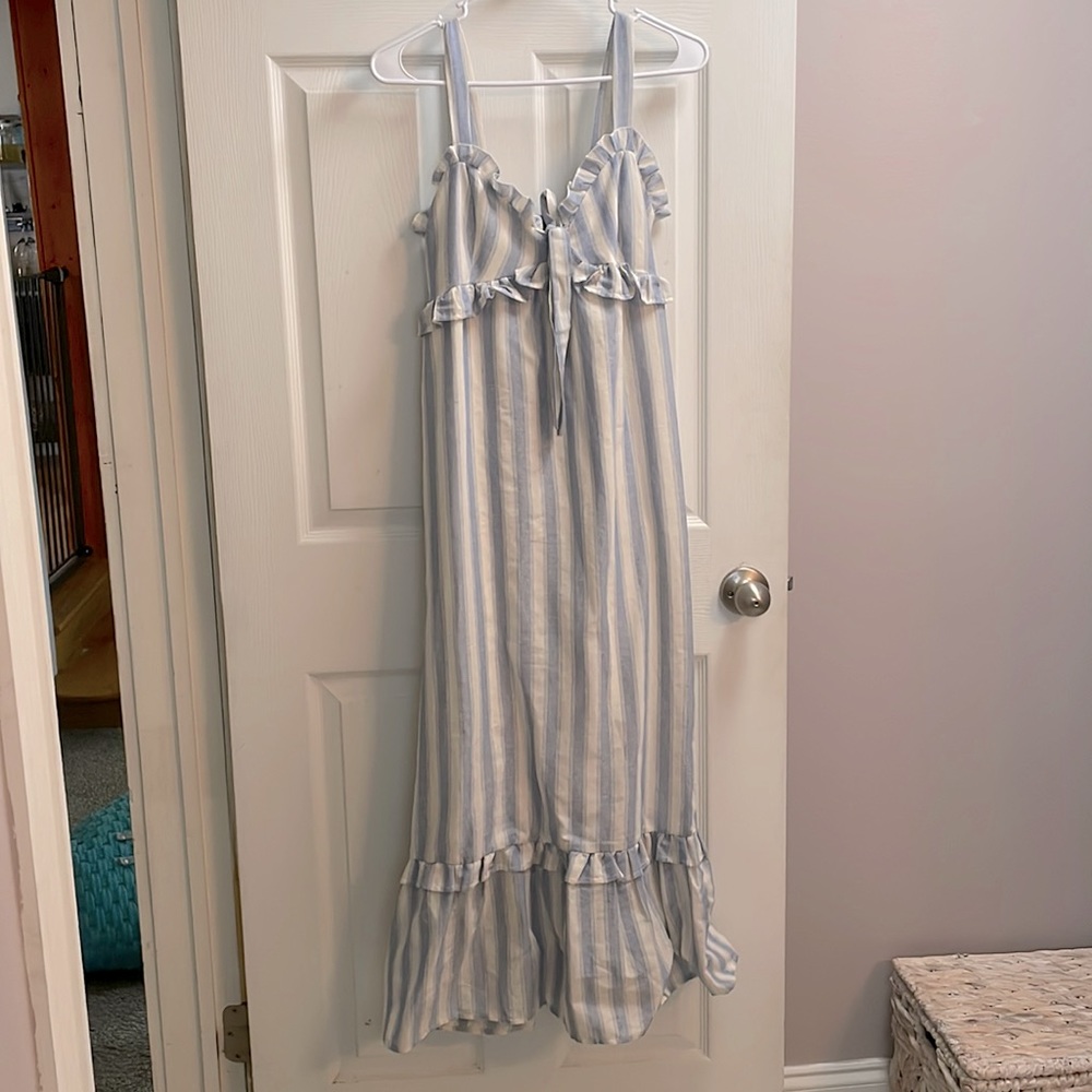 Lulus summer striped maxi dress